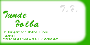 tunde holba business card